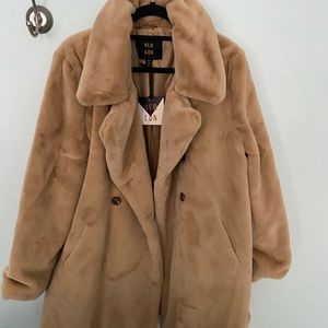 tan coloured teddy coat!